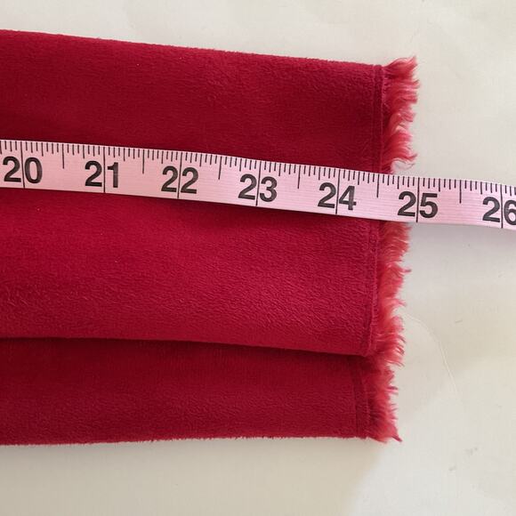 Tasha Polizzi Red Suede Moto Jacket Sz M Detachable Faux Fur Collar Asymmetrical - Picture 13 of 16